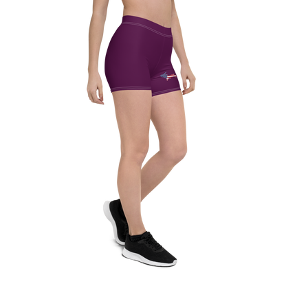 Michigan Upper Peninsula Tight Shorts (w/ UP Outline) | Tyrian Purple