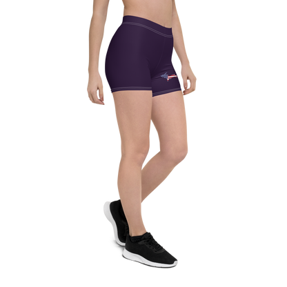 Michigan Upper Peninsula Tight Shorts (w/ UP Outline) | Blackcurrant