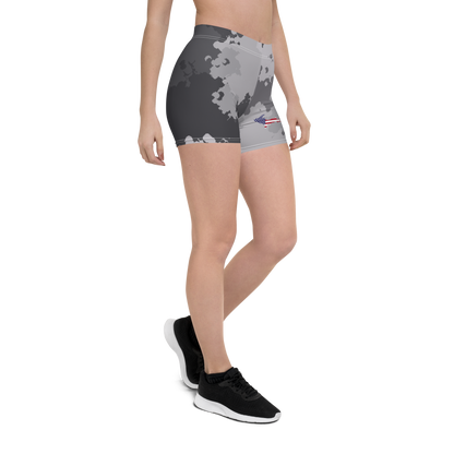 Michigan Upper Peninsula Tight Shorts (w/ UP Outline) | Iron Ore Camo