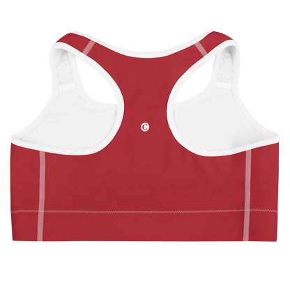 Michigan Upper Peninsula Sports Bra (w/ UP USA Flag) | Thimbleberry Red