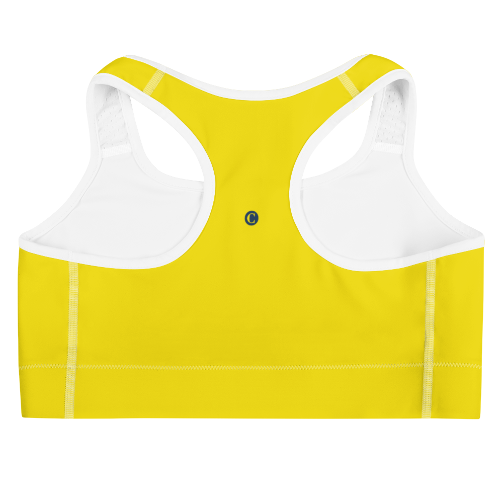 Michigan Upper Peninsula Sports Bra (w/ UP USA Flag) | Gadsden Yellow