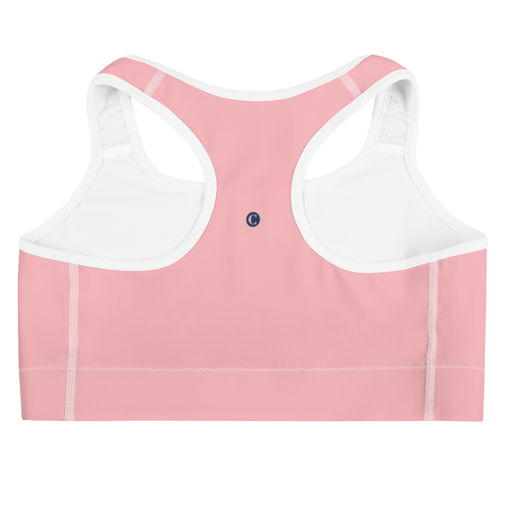 Michigan Upper Peninsula Sports Bra (w/ UP USA Flag) | Strawberry Pink