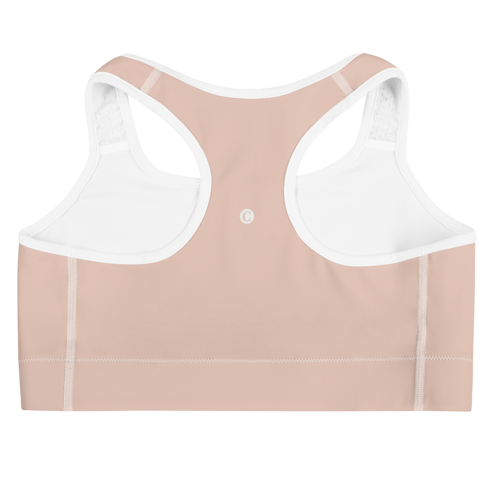 Michigan Upper Peninsula Sports Bra (w/ UP Outline) | Rose Gold