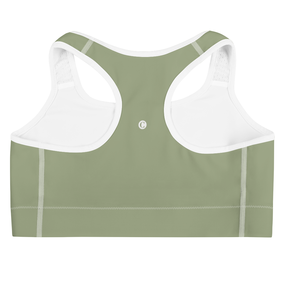 Michigan Upper Peninsula Sports Bra (w/ UP Outline ) | Beachgrass Green