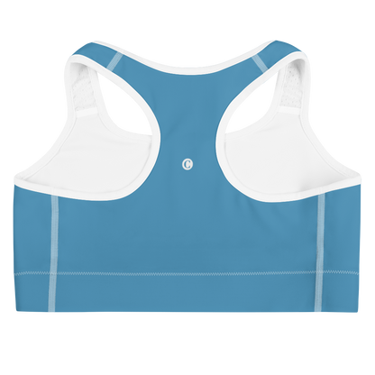 Michigan Upper Peninsula Sports Bra (w/ UP Outline) | Lake Michigan Blue