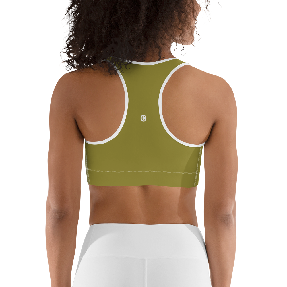 Michigan Upper Peninsula Sports Bra (w/ UP Outline) | Scrub Gold