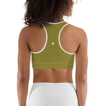 Michigan Upper Peninsula Sports Bra (w/ UP Outline) | Scrub Gold