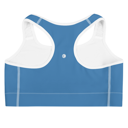 Michigan Upper Peninsula Sports Bra (w/ UP Outline) | Lake Superior Blue