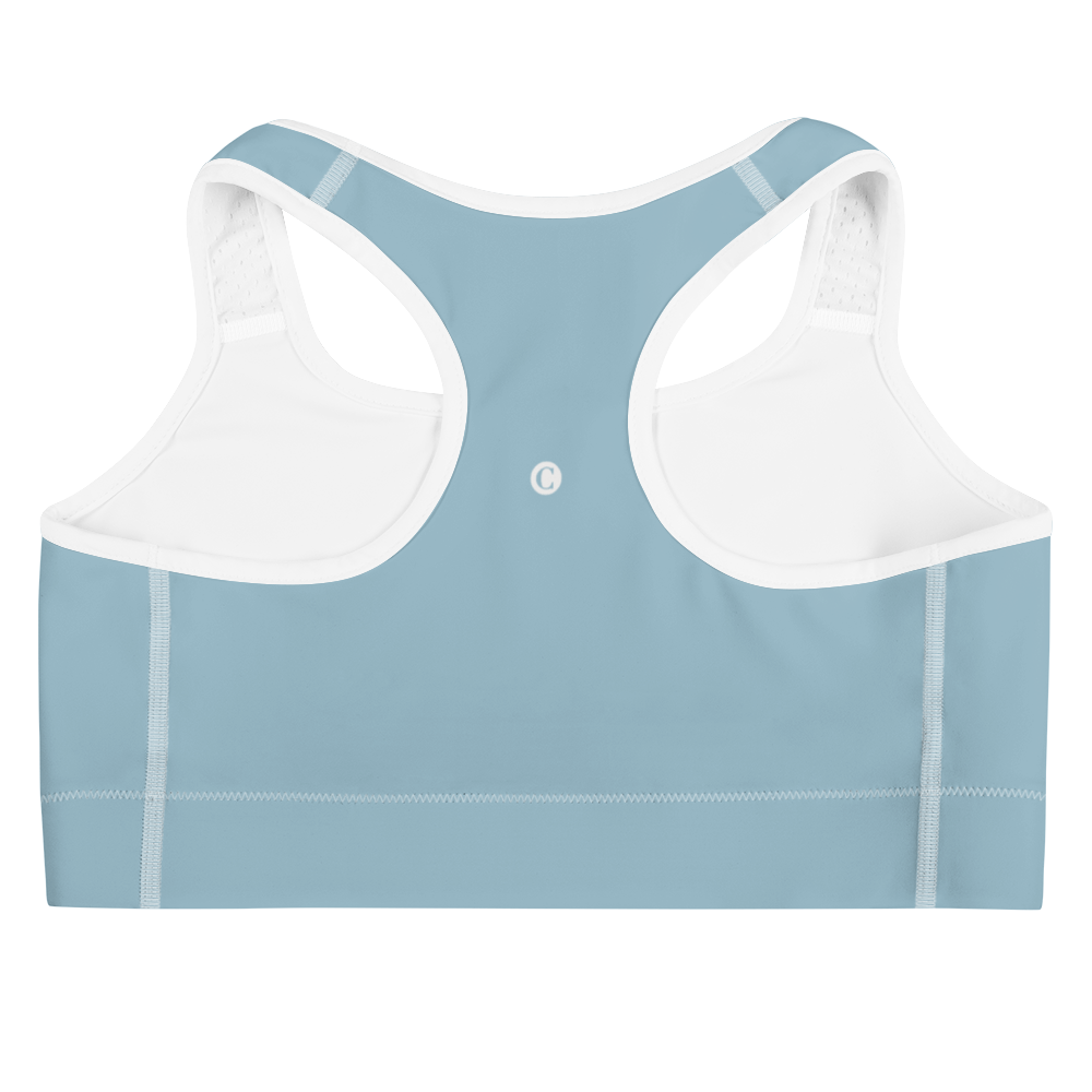 Michigan Upper Peninsula Sports Bra (w/ UP Outline) | Opal Blue