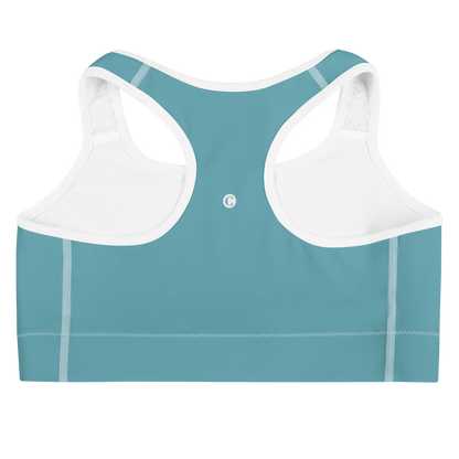 Michigan Upper Peninsula Sports Bra (w/ UP Outline) | Lake Huron Blue