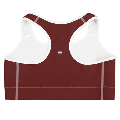 Michigan Upper Peninsula Sports Bra (w/ UP Outline) | Cherrywood Color