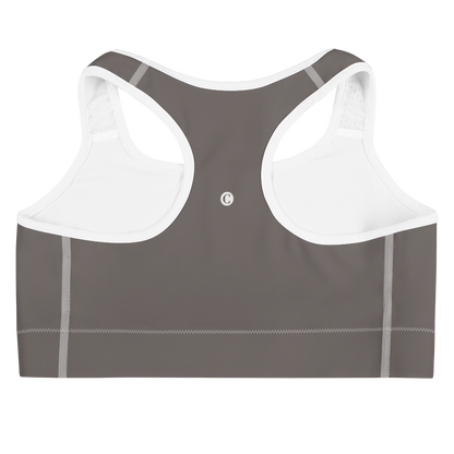 Michigan Upper Peninsula Sports Bra (w/ UP Outline) | Warren Tank Grey