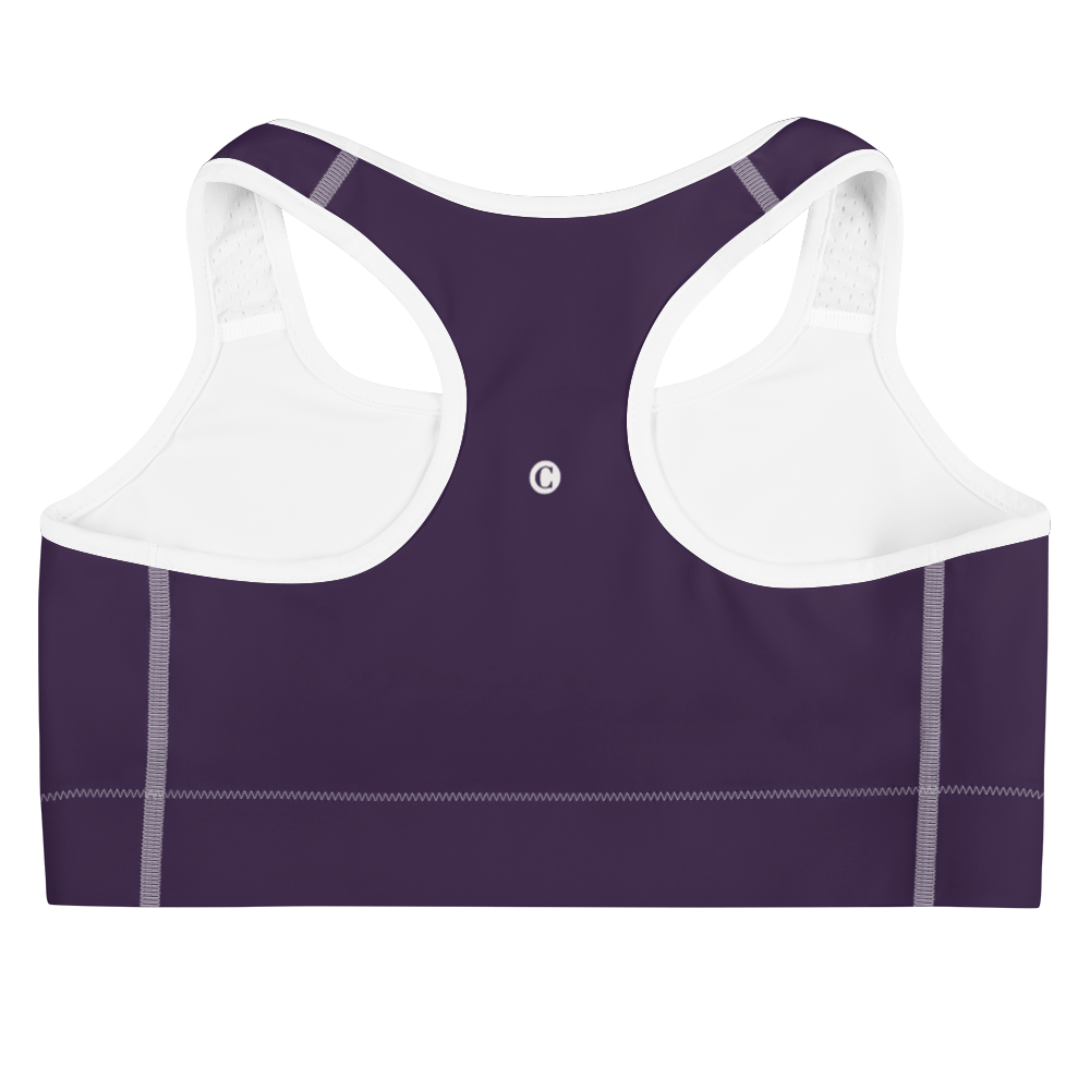 Michigan Upper Peninsula Sports Bra (w/ UP Outline) | Blackcurrant