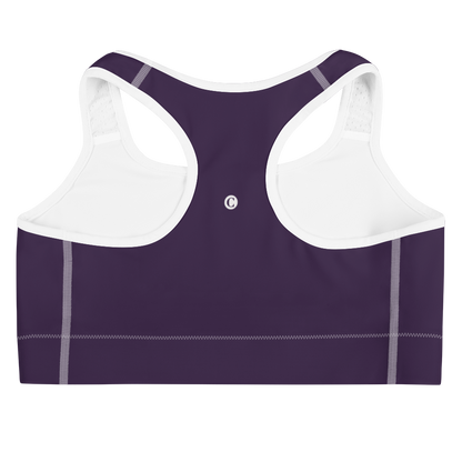 Michigan Upper Peninsula Sports Bra (w/ UP Outline) | Blackcurrant