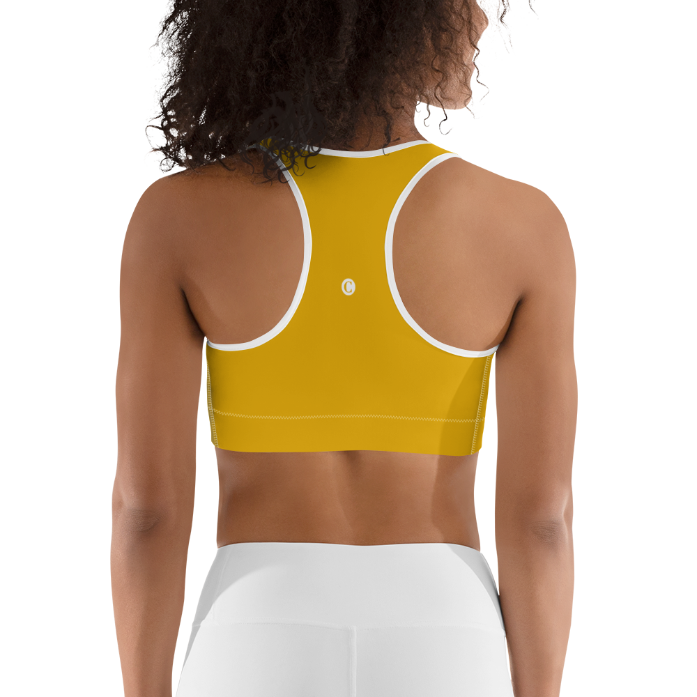 Michigan Upper Peninsula Sports Bra (w/ UP Outline) | Gold Bullion