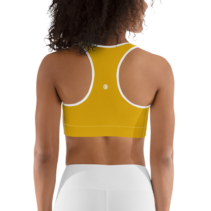 Michigan Upper Peninsula Sports Bra (w/ UP Outline) | Gold Bullion