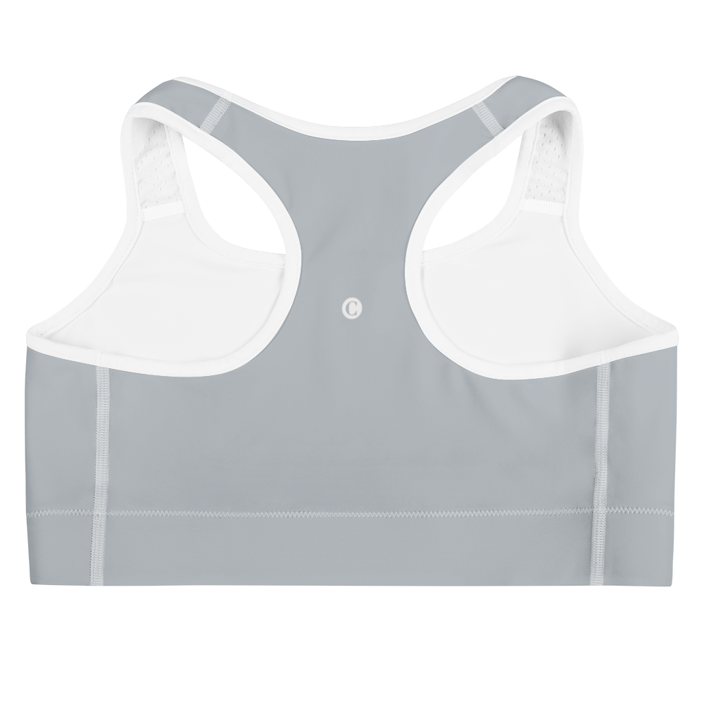 Michigan Upper Peninsula Sports Bra (w/ UP Outline ) | Silver