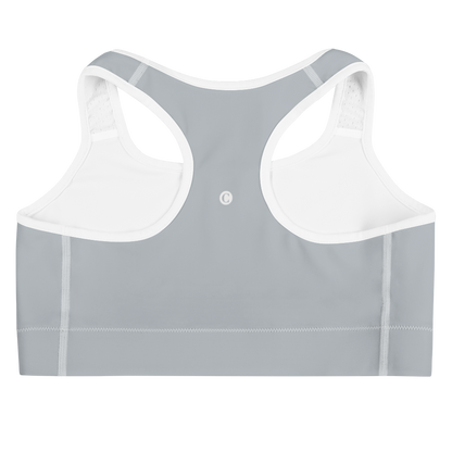 Michigan Upper Peninsula Sports Bra (w/ UP Outline ) | Silver