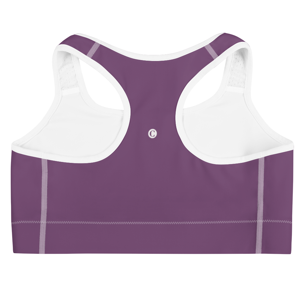 Michigan Upper Peninsula Sports Bra (w/ UP Outline ) | Plum