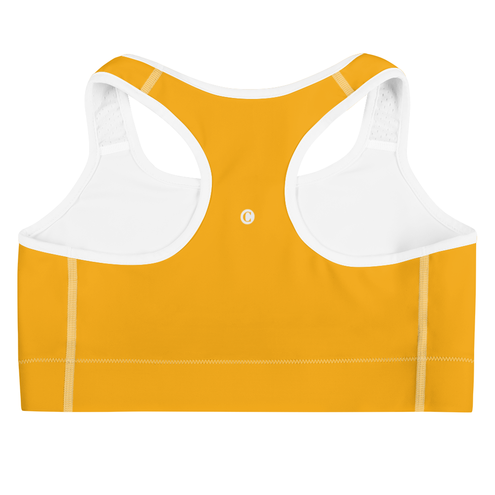 Michigan Upper Peninsula Sports Bra (w/ UP Outline ) | Birch Leaf Orange