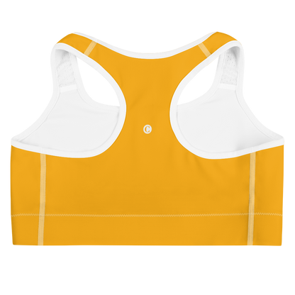 Michigan Upper Peninsula Sports Bra (w/ UP Outline ) | Birch Leaf Orange