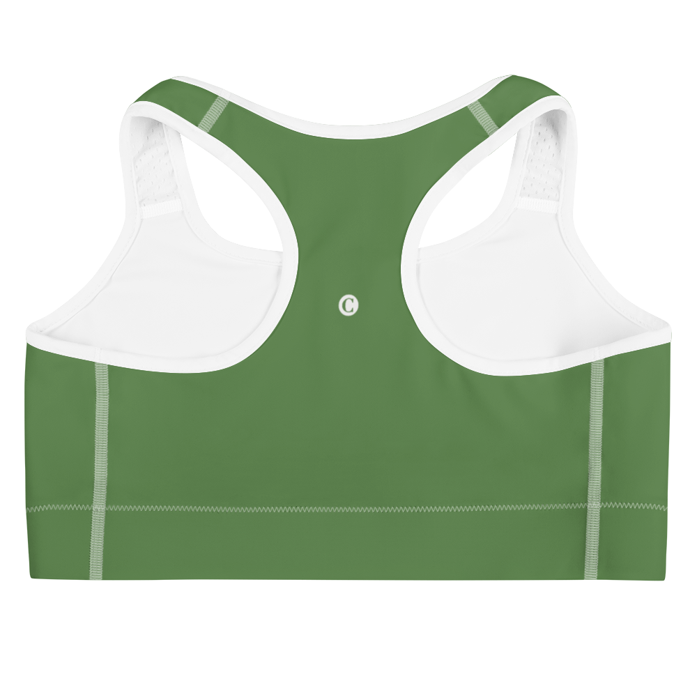 Michigan Upper Peninsula Sports Bra (w/ UP Outline ) | Pine Green