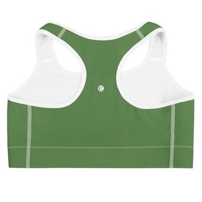 Michigan Upper Peninsula Sports Bra (w/ UP Outline ) | Pine Green