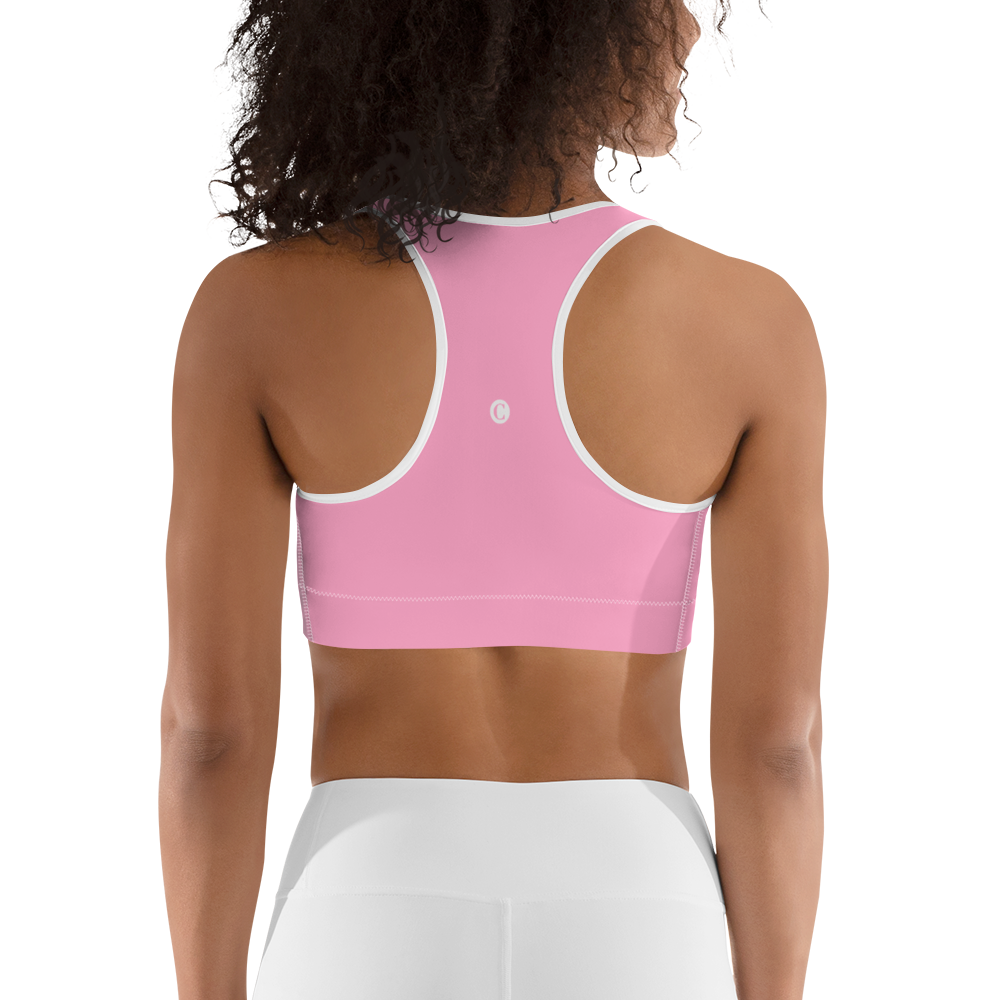 Michigan Upper Peninsula Sports Bra (w/ UP Outline ) | '67 Caddie Pink