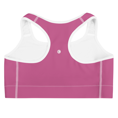 Michigan Upper Peninsula Sports Bra (w/ UP Outline ) | Apple Blossom Pink