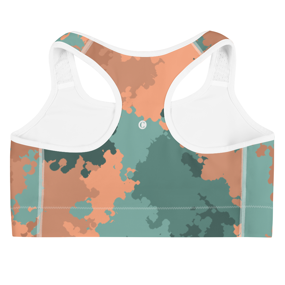 Michigan Upper Peninsula Sports Bra (w/ UP Outline) | Copper Country Camo