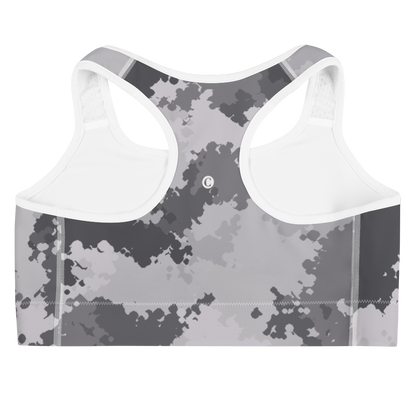 Michigan Upper Peninsula Sports Bra (w/ UP Outline) | Iron Ore Camo