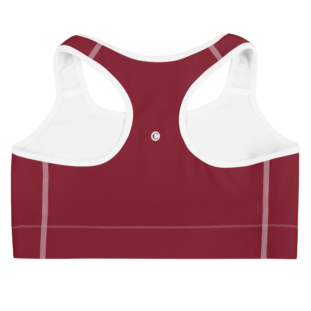 Michigan Upper Peninsula Sports Bra (w/ UP Outline) | Burgandy