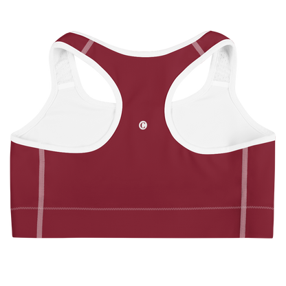 Michigan Upper Peninsula Sports Bra (w/ UP Outline) | Burgandy