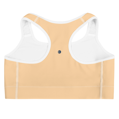 Michigan Upper Peninsula Sports Bra (w/ UP Outline) | Pale Apricot