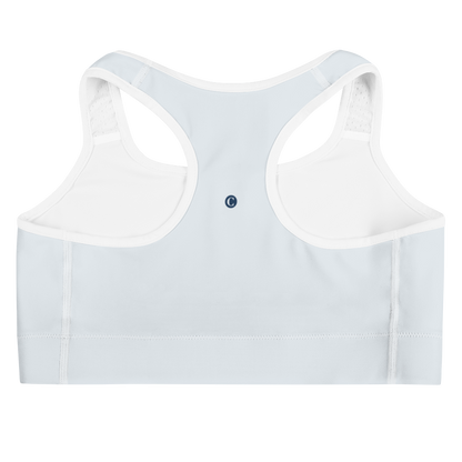 Michigan Upper Peninsula Sports Bra (w/ UP Outline) | Gossy White