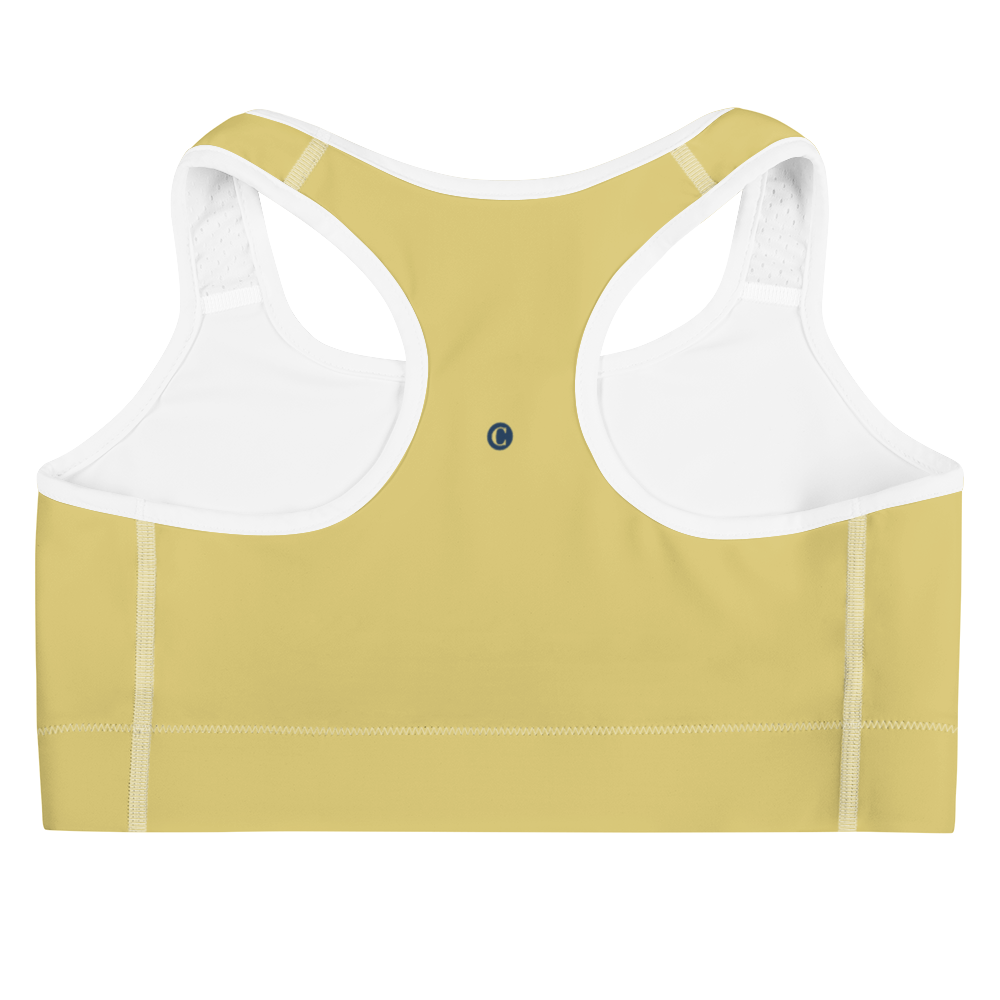 Michigan Upper Peninsula Sports Bra (w/ UP Outline) | Plum Yellow