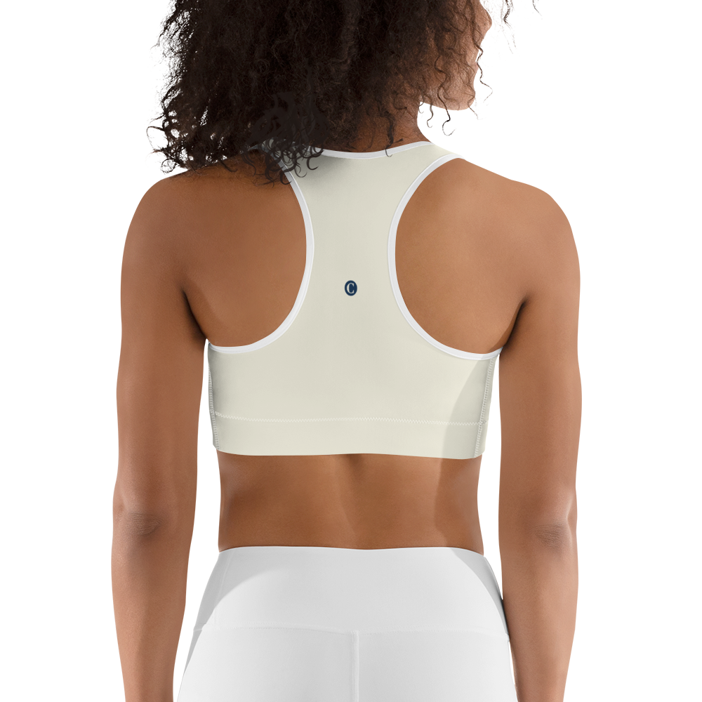 Michigan Upper Peninsula Sports Bra (w/ UP Outline) | Ivory White