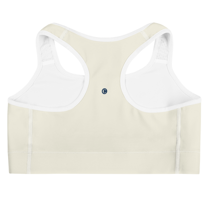 Michigan Upper Peninsula Sports Bra (w/ UP Outline) | Ivory White