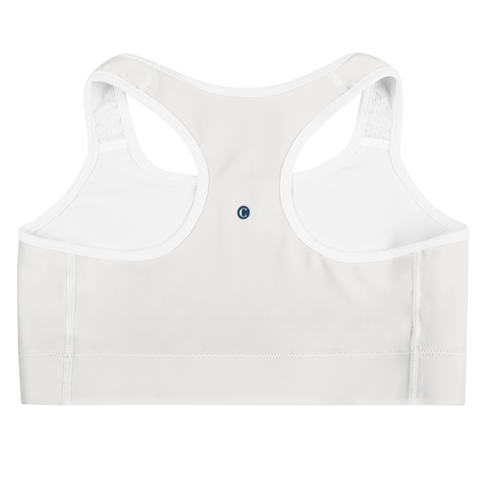 Michigan Upper Peninsula Sports Bra (w/ UP Outline) | Birch Bark White