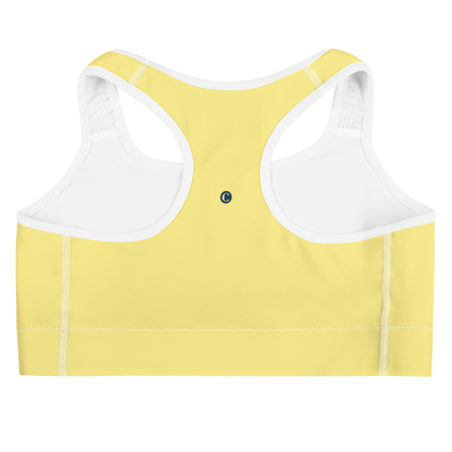 Michigan Upper Peninsula Sports Bra (w/ UP Outline) | Cherry Yellow