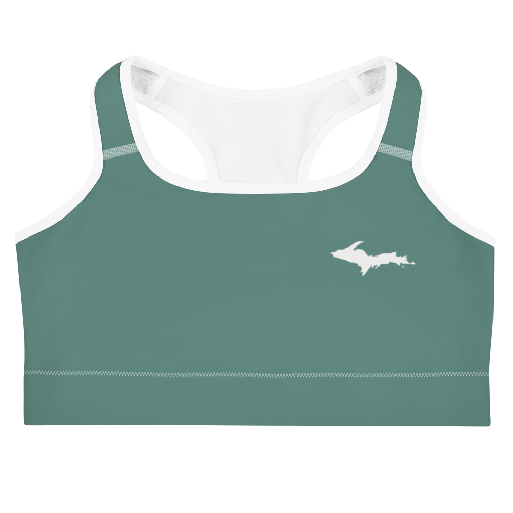 Michigan Upper Peninsula Sports Bra (w/ UP Outline) | Cooper Green