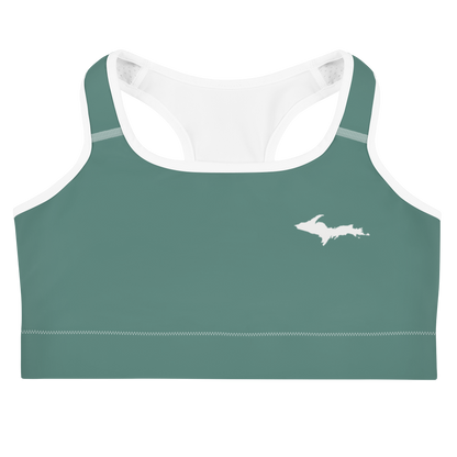 Michigan Upper Peninsula Sports Bra (w/ UP Outline) | Cooper Green