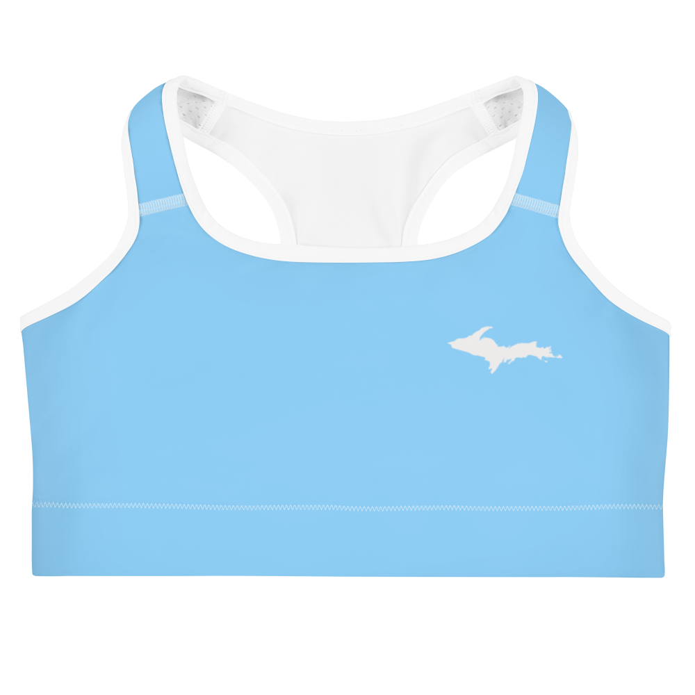 Michigan Upper Peninsula Sports Bra (w/ UP Outline ) | DTW Blue