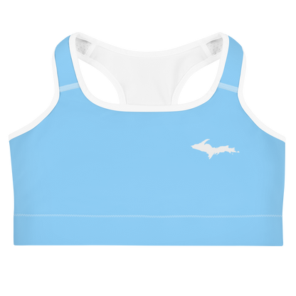 Michigan Upper Peninsula Sports Bra (w/ UP Outline ) | DTW Blue