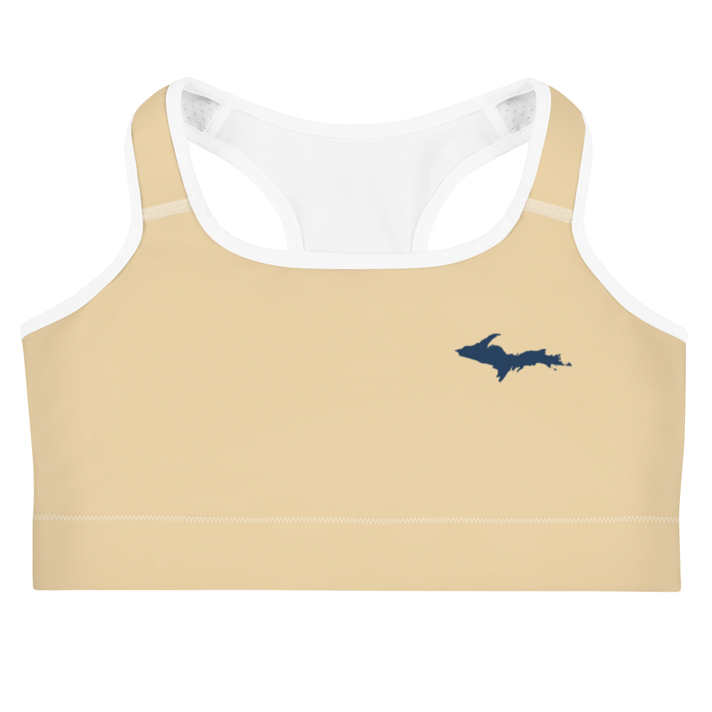 Michigan Upper Peninsula Sports Bra (w/ UP Outline) | Maple Color