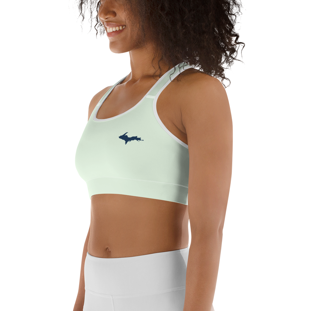 Michigan Upper Peninsula Sports Bra (w/ UP Outline) | Dew Green