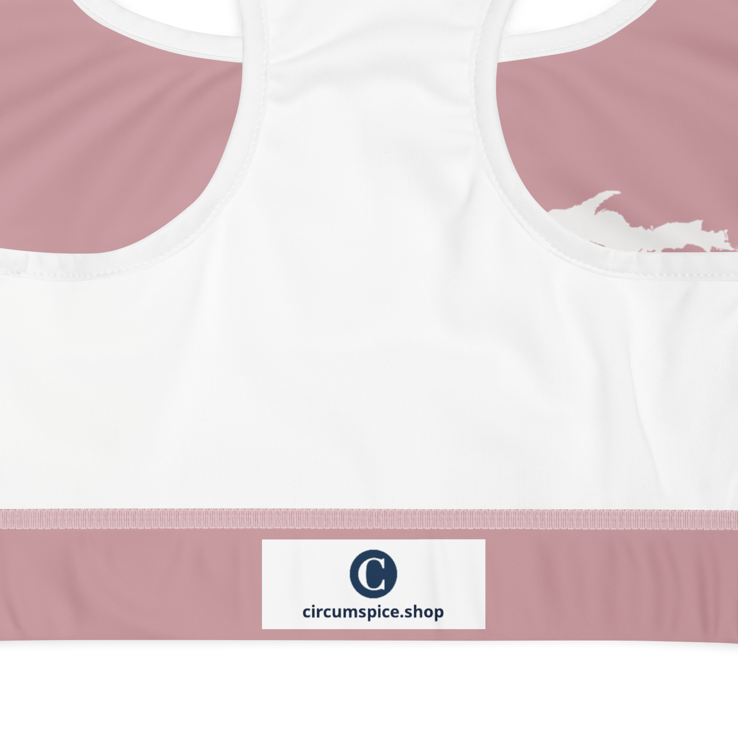 Michigan Upper Peninsula Sports Bra (w/ UP Outline ) | Cherry Blossom Pïnk