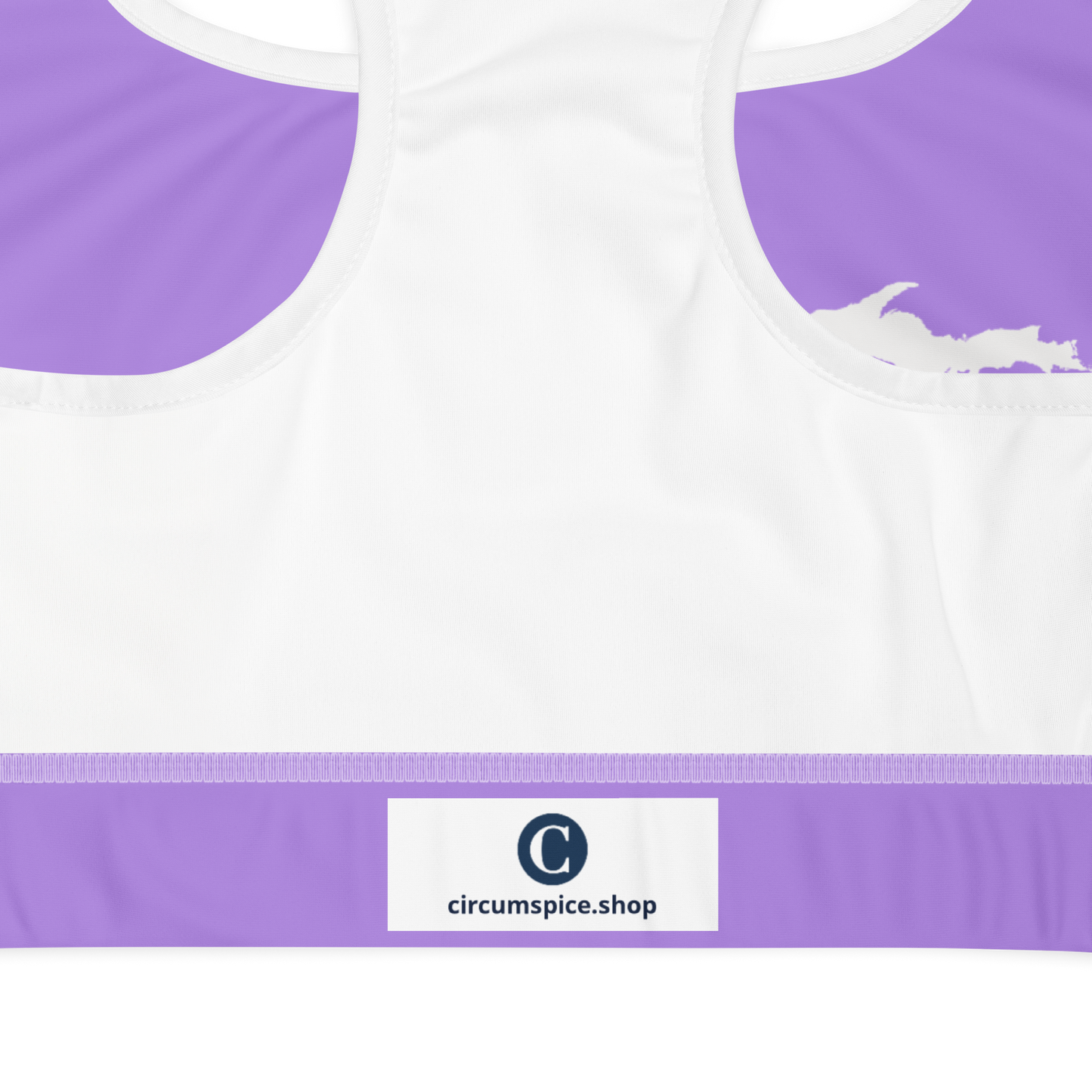 Michigan Upper Peninsula Sports Bra (w/ UP Outline ) | Lavender