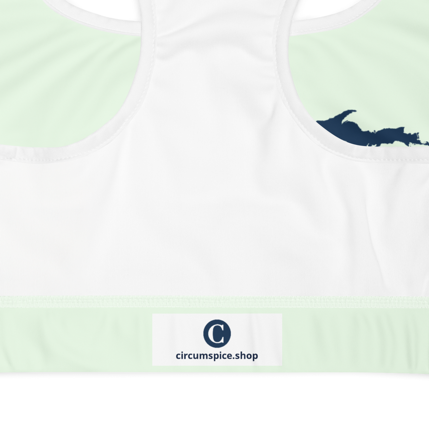 Michigan Upper Peninsula Sports Bra (w/ UP Outline) | Dew Green