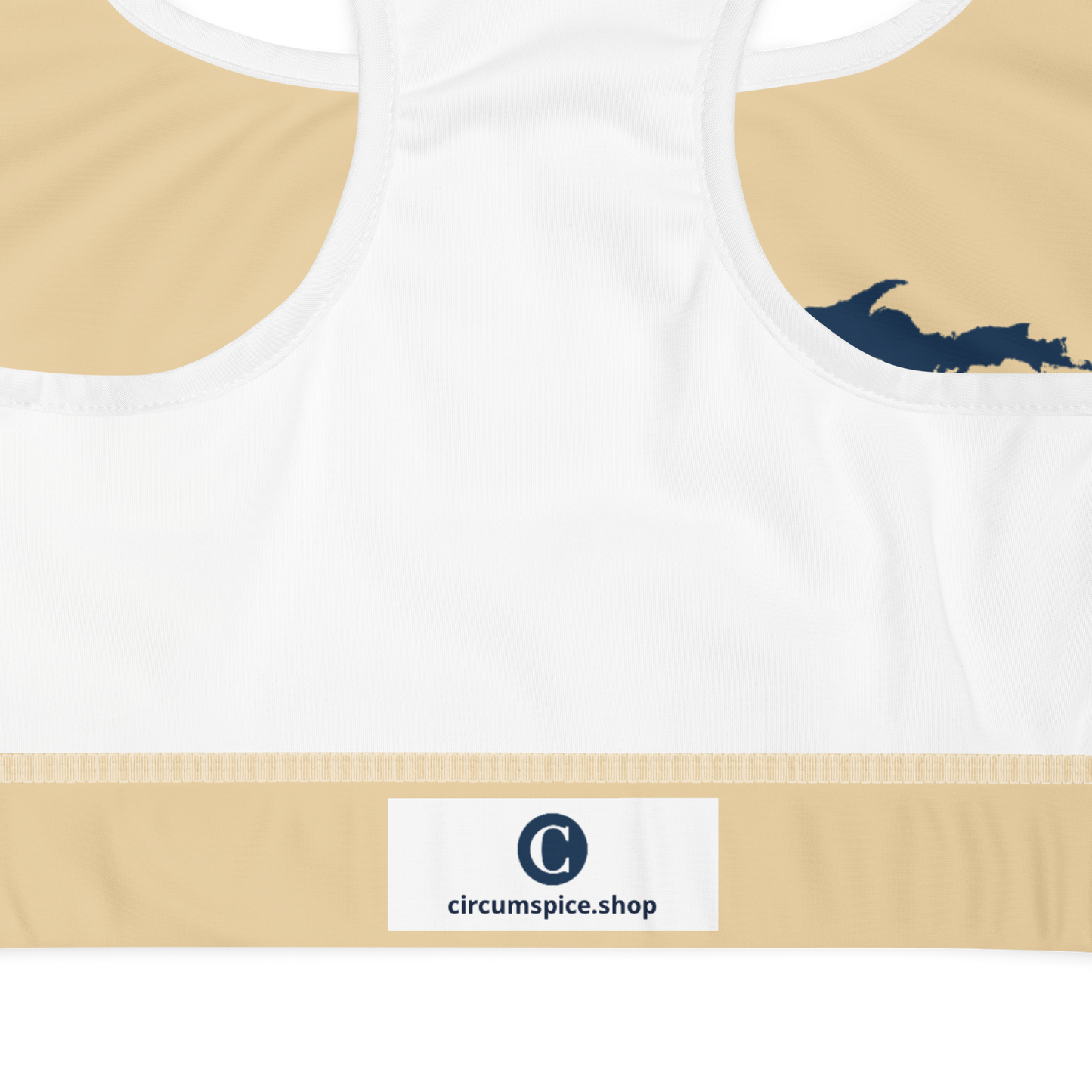 Michigan Upper Peninsula Sports Bra (w/ UP Outline) | Maple Color